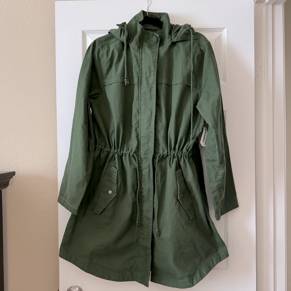 Old Navy Womens Cinched Waist Utility Jacket